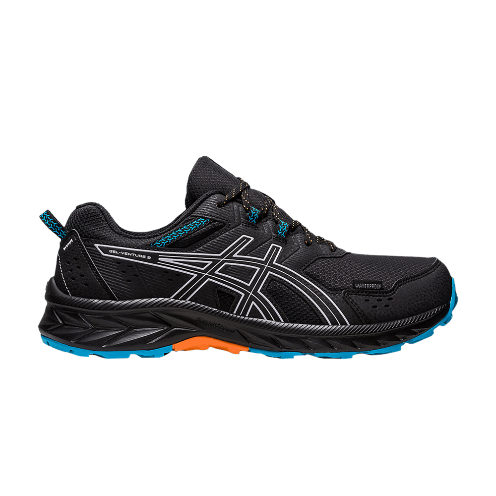 Asics Gel Venture 9 Waterproof Black Blue Peach