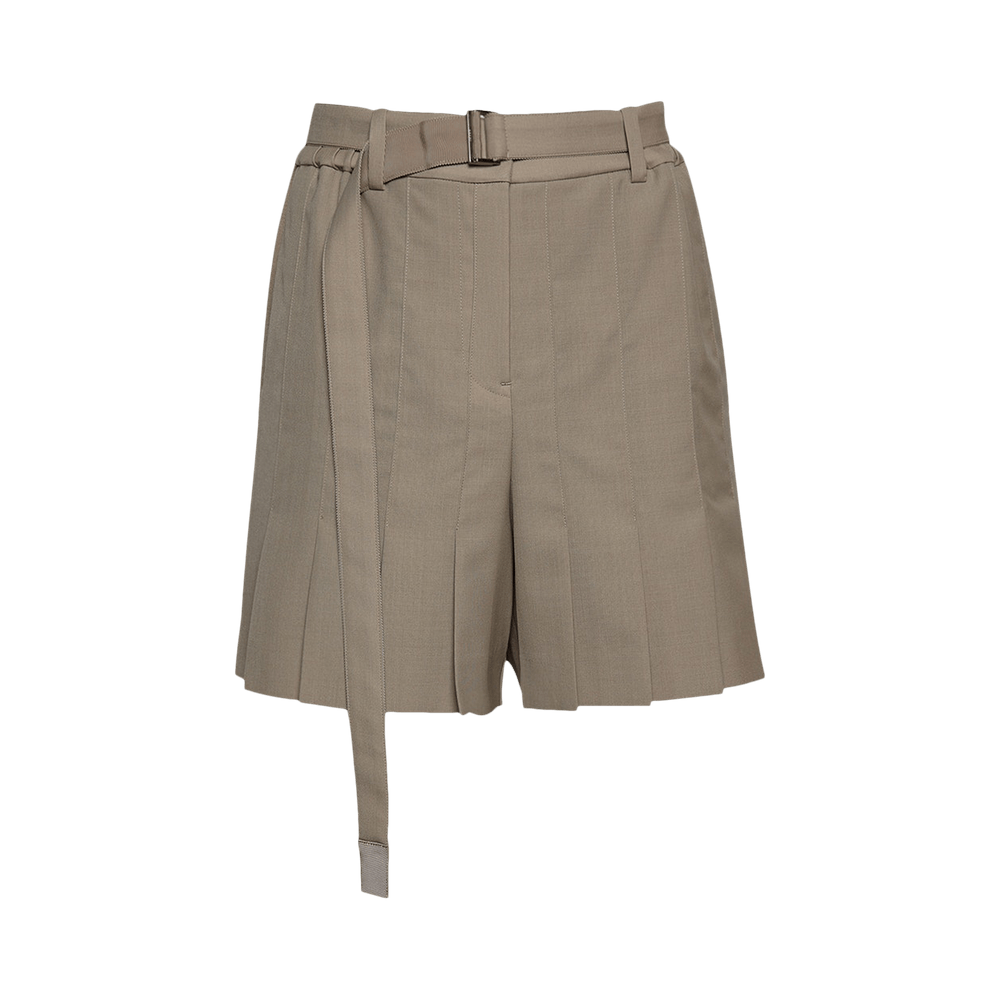 Buy Sacai Suiting Shorts 'Beige' - 23 06450 651 | GOAT