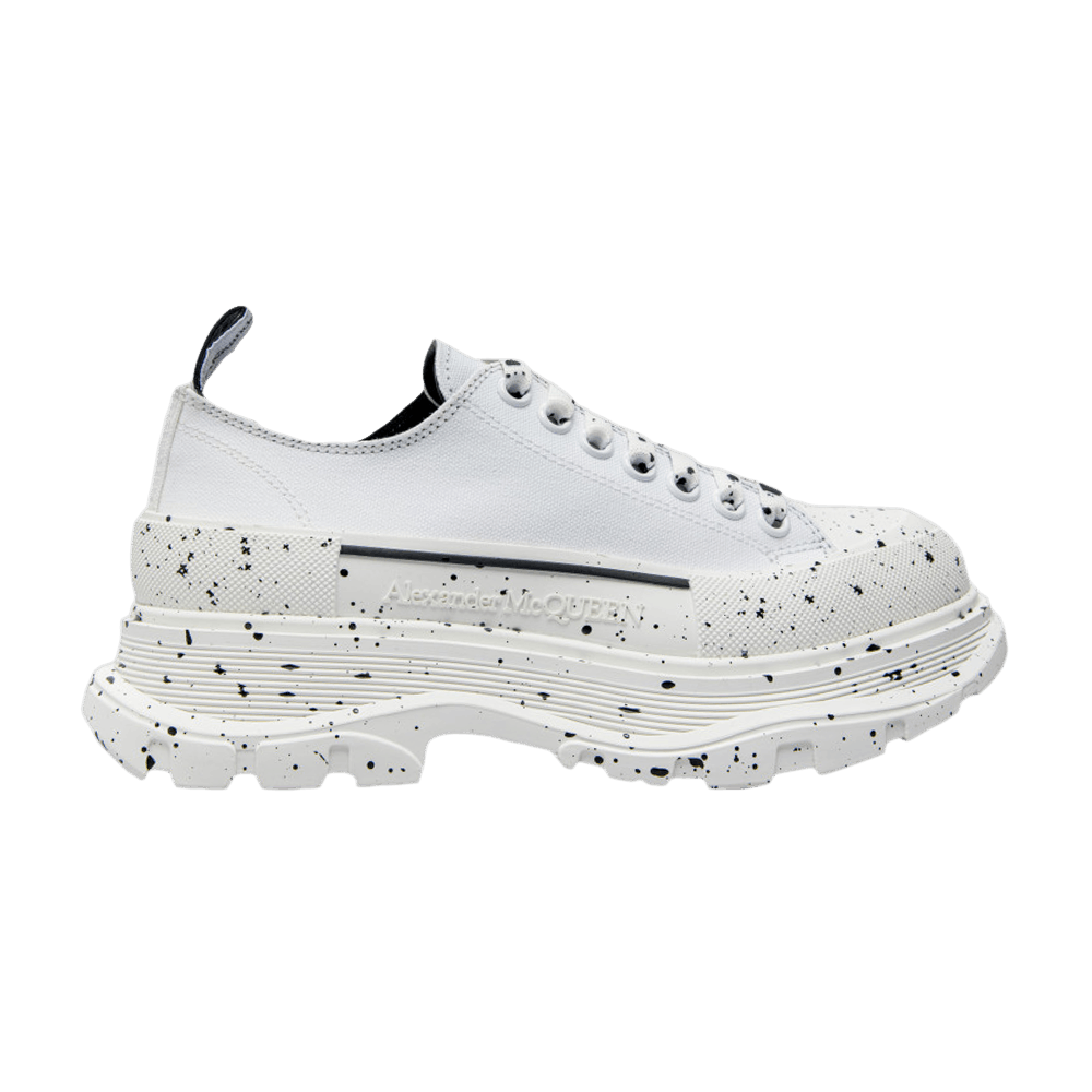 Buy Alexander McQueen Tread Slick Lace Up 'White Black Speckled