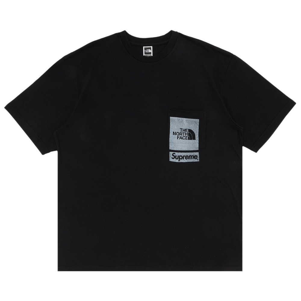 Supreme x The North Face Printed Pocket Tee 'Black' | GOAT