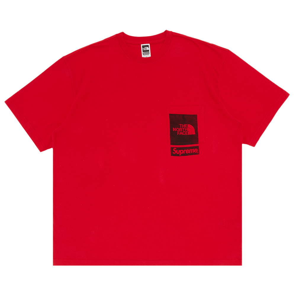 Buy Supreme x The North Face Printed Pocket Tee 'Red