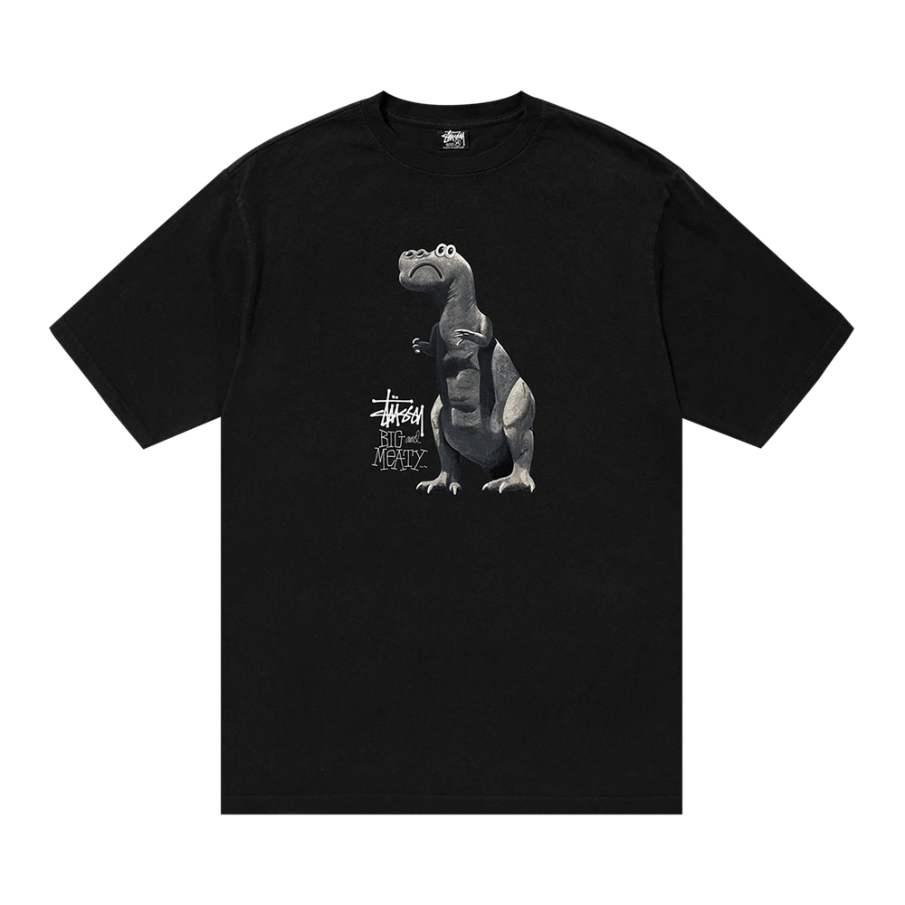 Stussy BIG MEATY ビッグマイティ 恐竜 フォント ロンT 黒 Stussy BIG MEATY ビッグマイティ 恐竜 フォント ロンT 黒