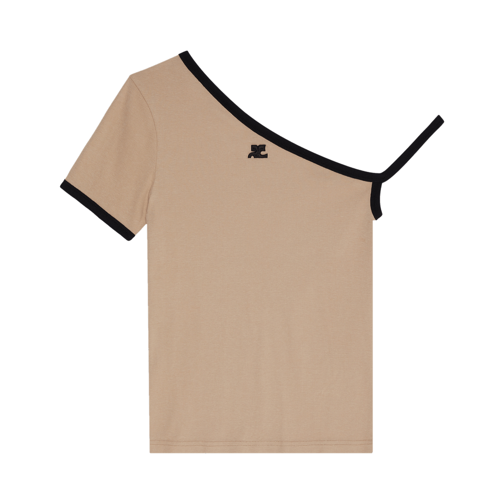 COURRÈGES asymmetric Tshirt ワンショルダー Tシャツ