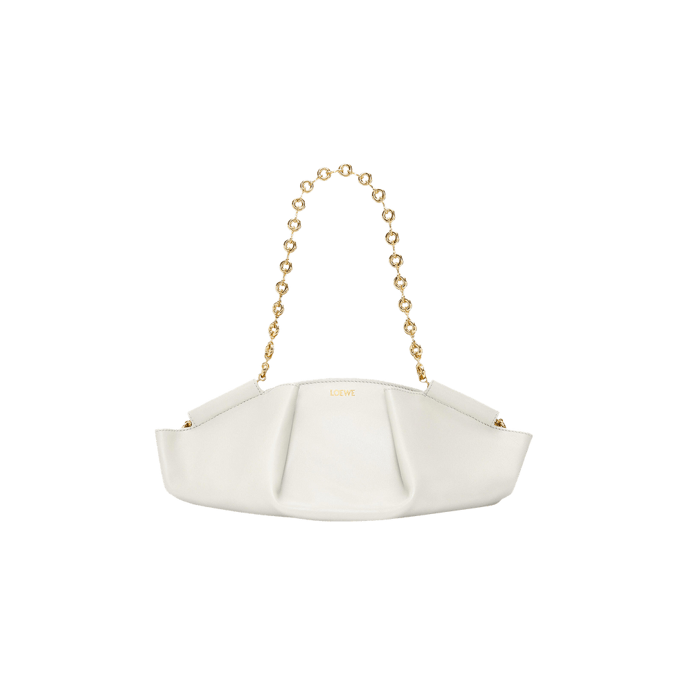 LOEWE かごバッグ 白BOLSO CESTA PEQUE NATURAL Loewe - Natural & White Small Basket Bag | Mitchell Stores