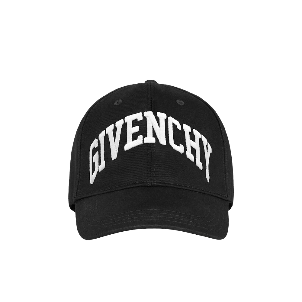 Buy Givenchy Curved Cap With Embroidered Logo 'Black