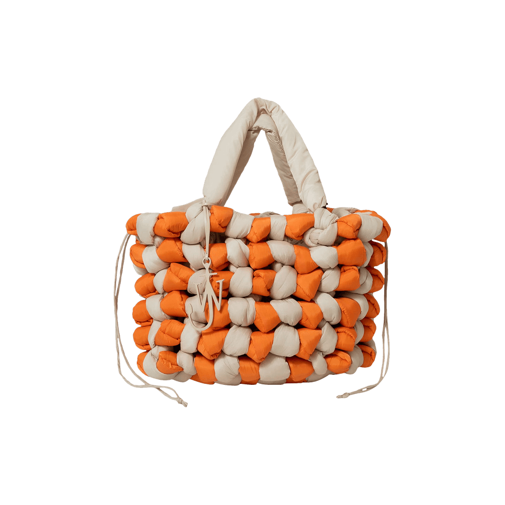 トートバッグ J W ANDERSON Noted Tote Bag White Orange HB0514FA0237029 HB0 Buy JW Anderson Large Knotted Tote Bag 'White/Orange