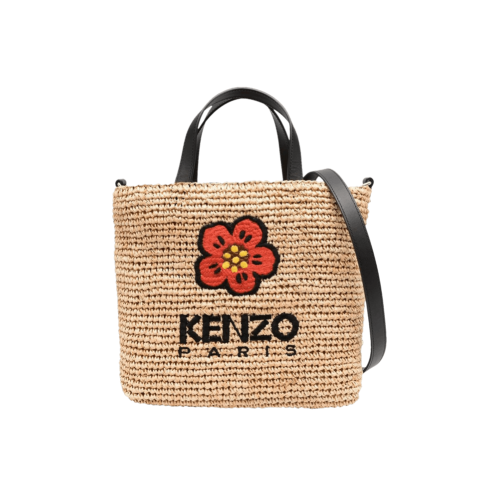 Buy Kenzo Small Raffia Tote Bag 'Black' - FD52SA560F02 99A | GOAT