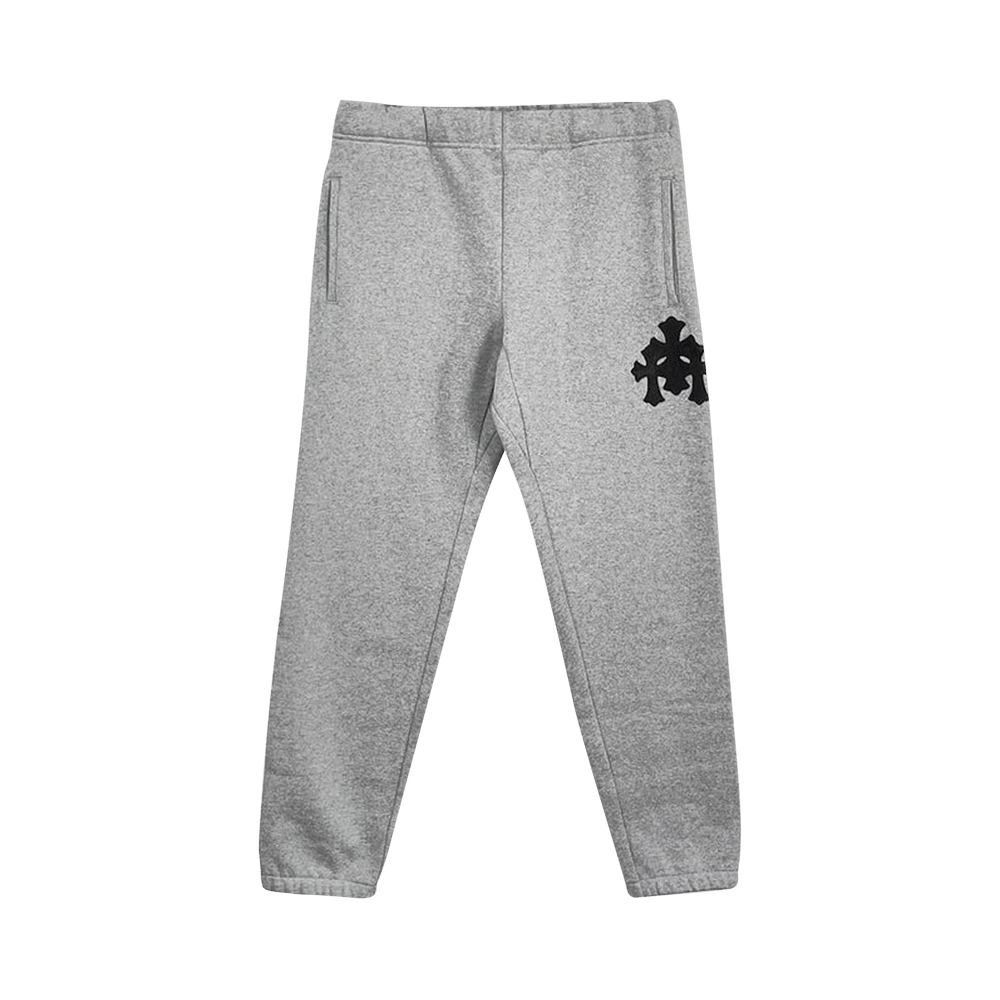 Buy Chrome Hearts Triple Cross Sweatpants 'Grey' - 1383