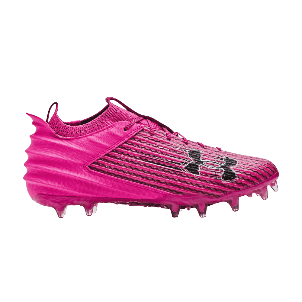 Pink under armour football cleats discount