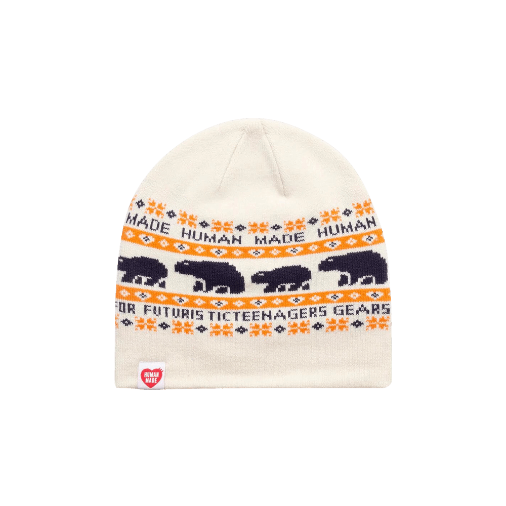 Buy Human Made Jacquard Beanie 'White' - HM24GD025 WHIT | GOAT