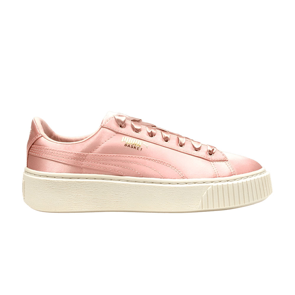 Puma basket platform satin cheap