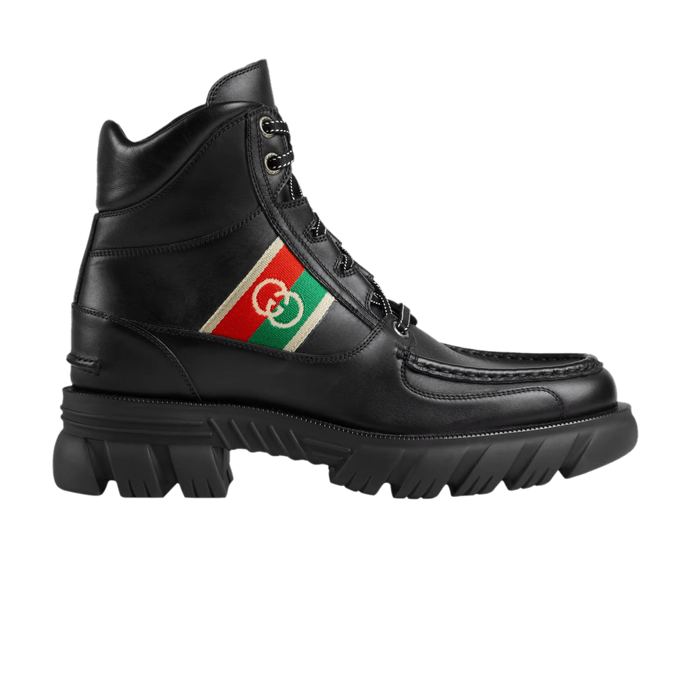 Buy Gucci Ankle Boot 'Interlocking G - Black' - 663368 DTNE0 1080
