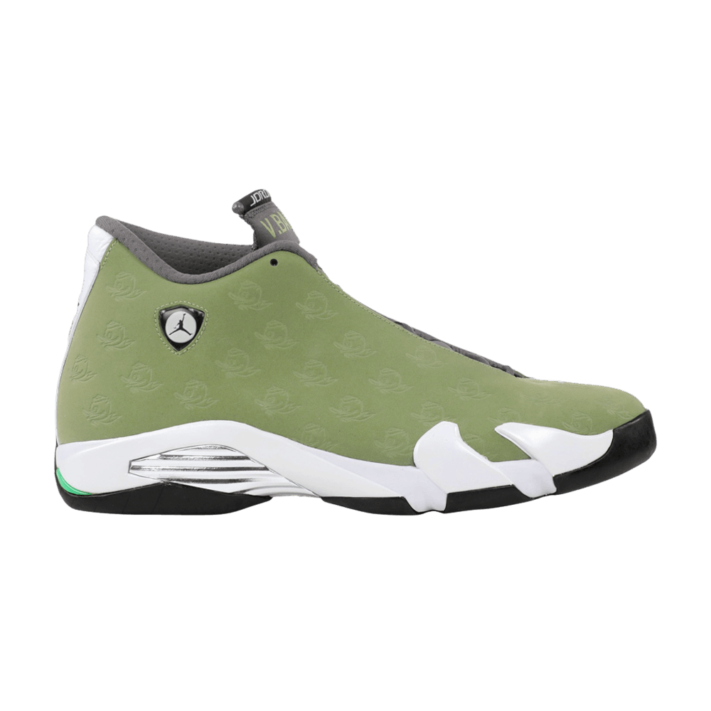 Size 13.0 Air Jordan 14 Retro Oregon Ducks Volleyball PE