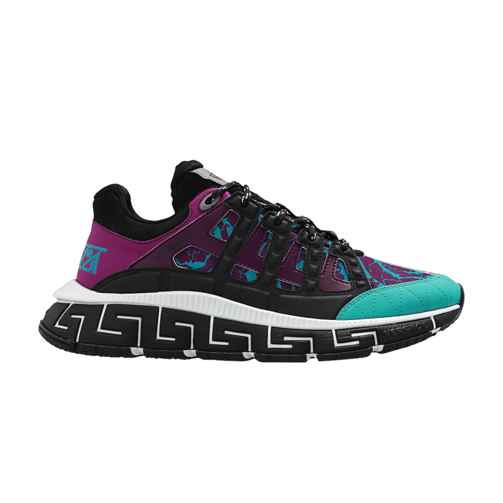 Versace Trigreca 'Barocco Print - Teal Plum'