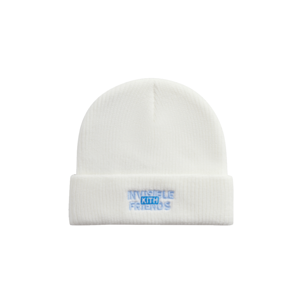 経典ブランド Buy Kith 101 KHM050301 - 'White' Beanie Friends Invisible x 帽子