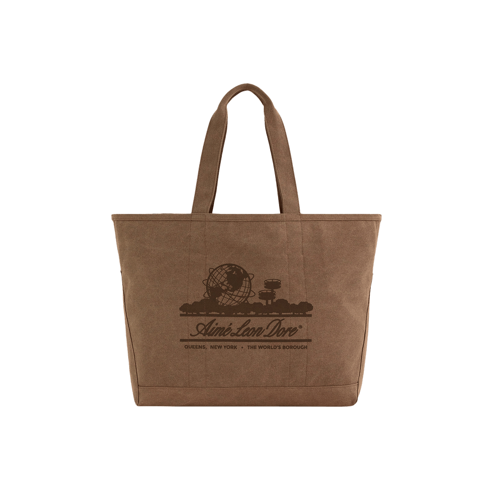 Buy Aimé Leon Dore Large Unisphere Tote Bag 'Sierra Brown Buy Aimé Leon Dore Large Unisphere Tote Bag 'Sierra Brown