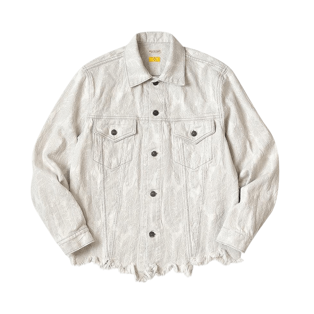 Buy Kapital 12oz Feather Denim 3rd Jacket 'White