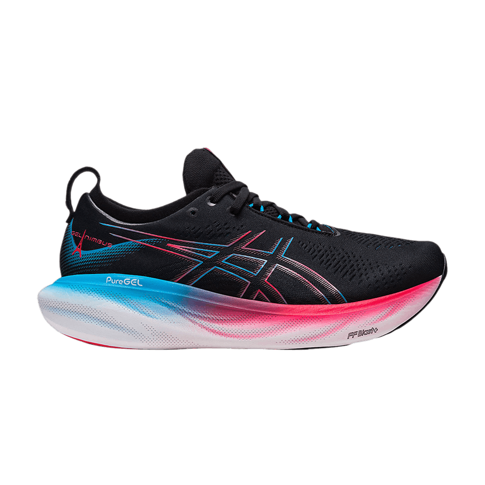 Asics Gel Nimbus 25 Black Electric Red