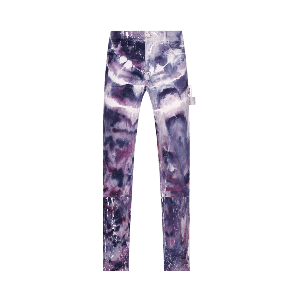 Buy Amiri Cracked Tie Dye Carpenter Jean 'Purple' - PS23MDF006 510