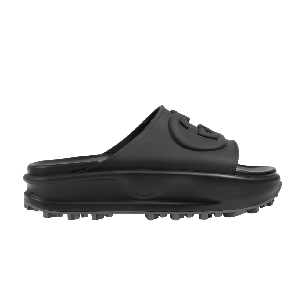 Buy Gucci Wmns Slide Sandal 'Interlocking G - Black