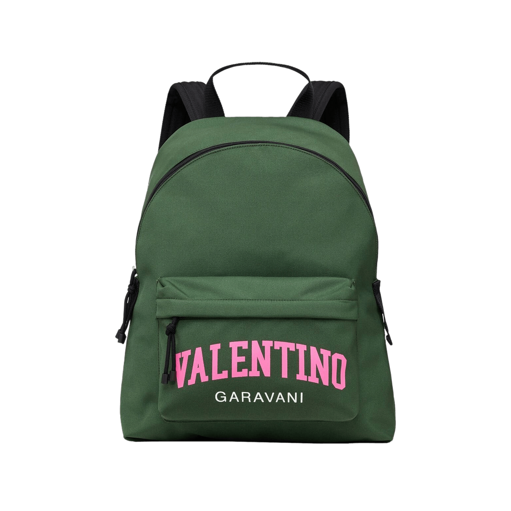 Buy Valentino Garavani University Nylon Backpack 'Green/Pink