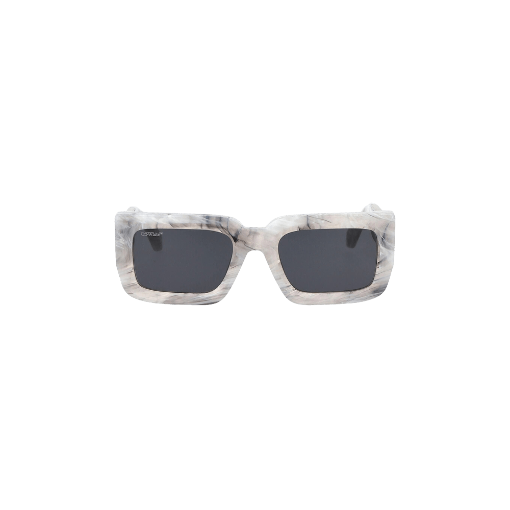 Off-White Dark Grey Marble Boston Sunglasses - Men from