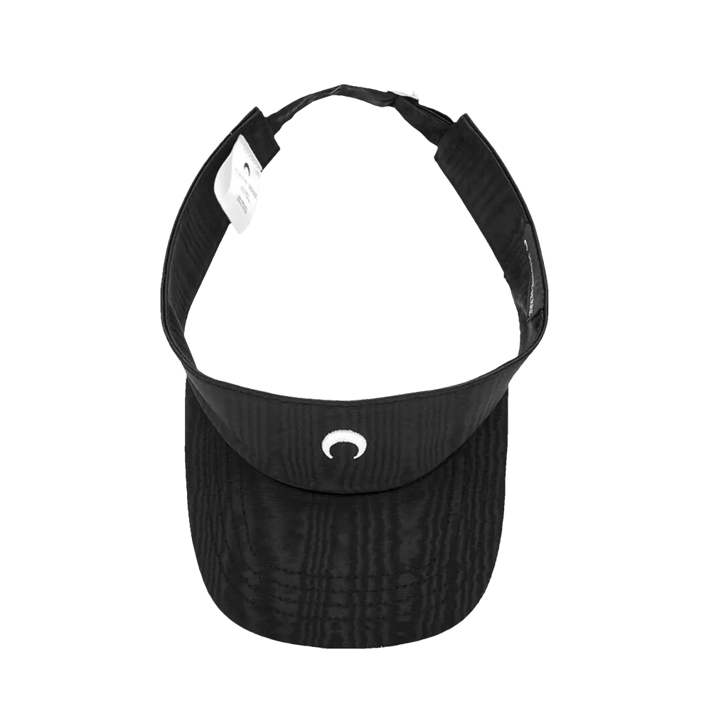 Buy Marine Serre Embroidered Moire Visor Cap 'Black' - A158SS23X 