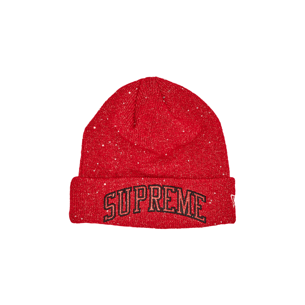 Buy Supreme x New Era Metallic Arc Beanie 'Red' - SS23BN9 RED | GOAT