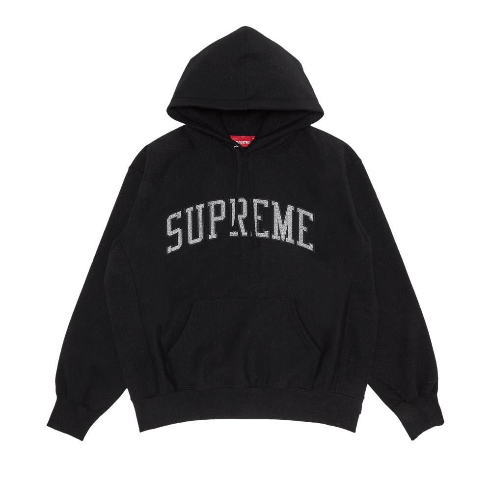 Sequin arc hooded sweatshirt supreme store