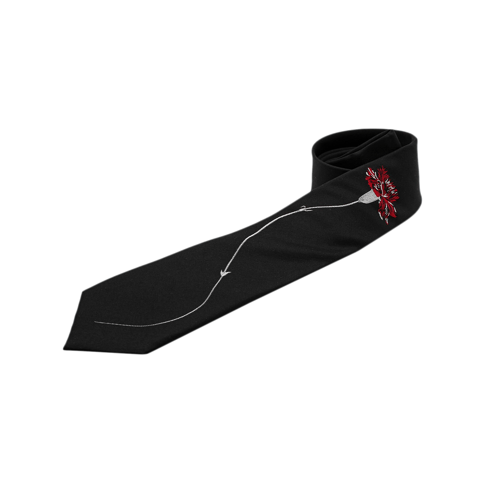 Buy Yohji Yamamoto Pour Homme Derby Tie 'Black' - HZ N83 462 3 | GOAT