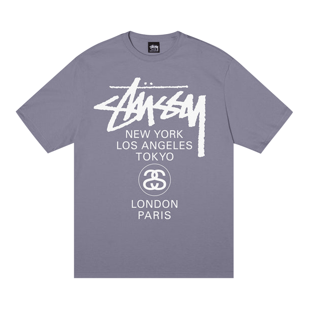 Buy Stussy World Tour Tee 'Mauve' - 3903792 MAUV | GOAT