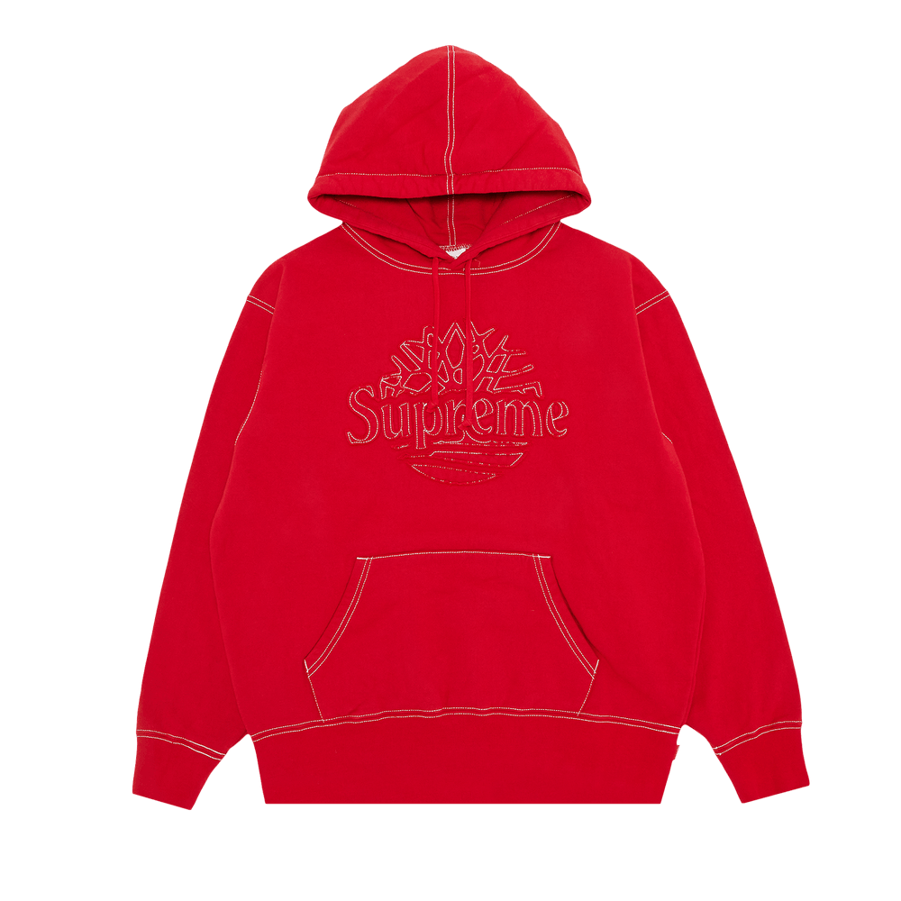 Buy Supreme x Timberland Hooded Sweatshirt 'Red' - SS23SW77