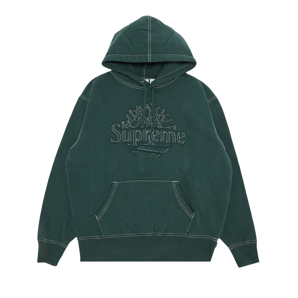 Supreme x Timberland Hooded Sweatshirt 'Dark Green' | GOAT