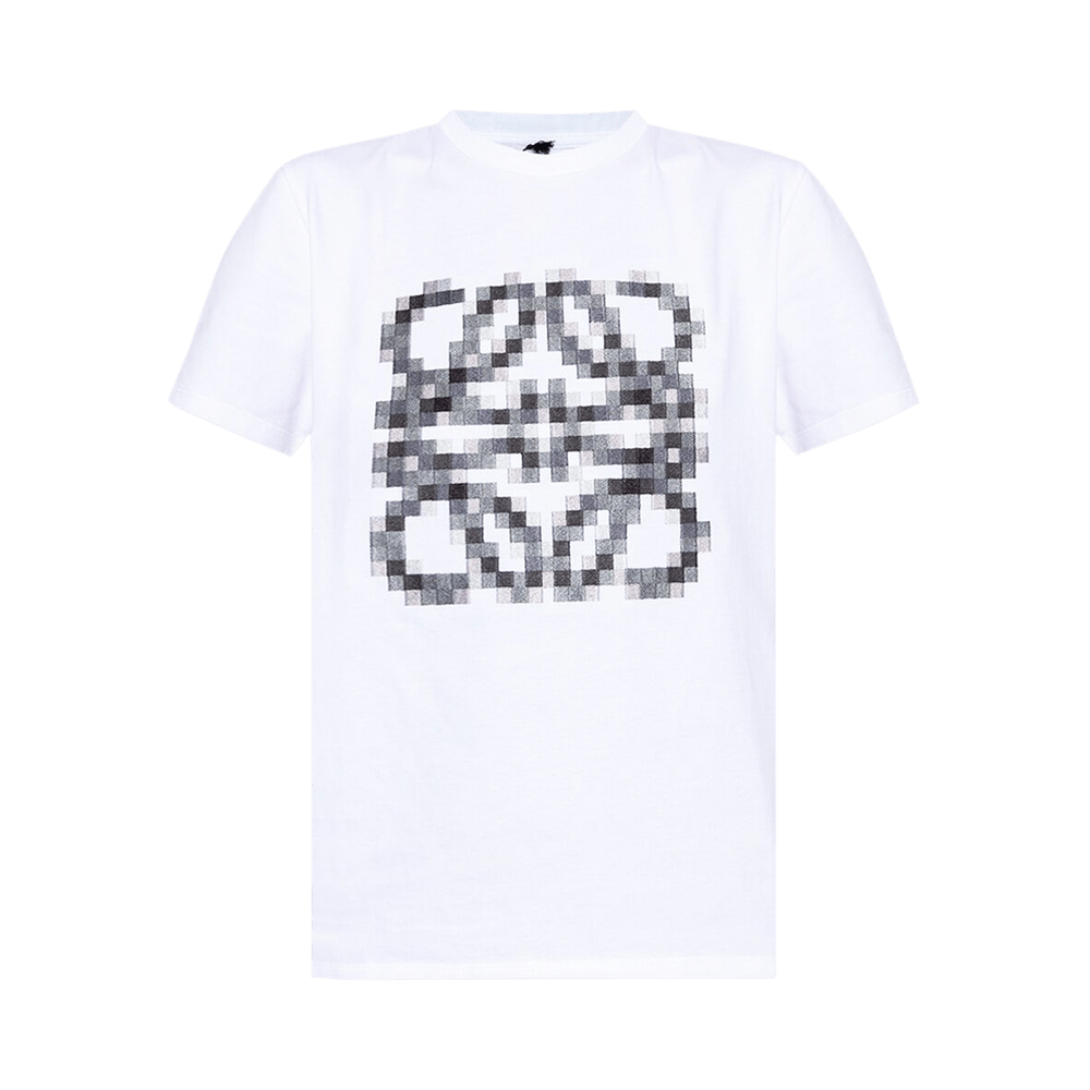 Tシャツ・カットソー LOEWE  Anagram T-Shirt in White/Black LOEWE Cotton Anagram T-Shirt | Holt Renfrew