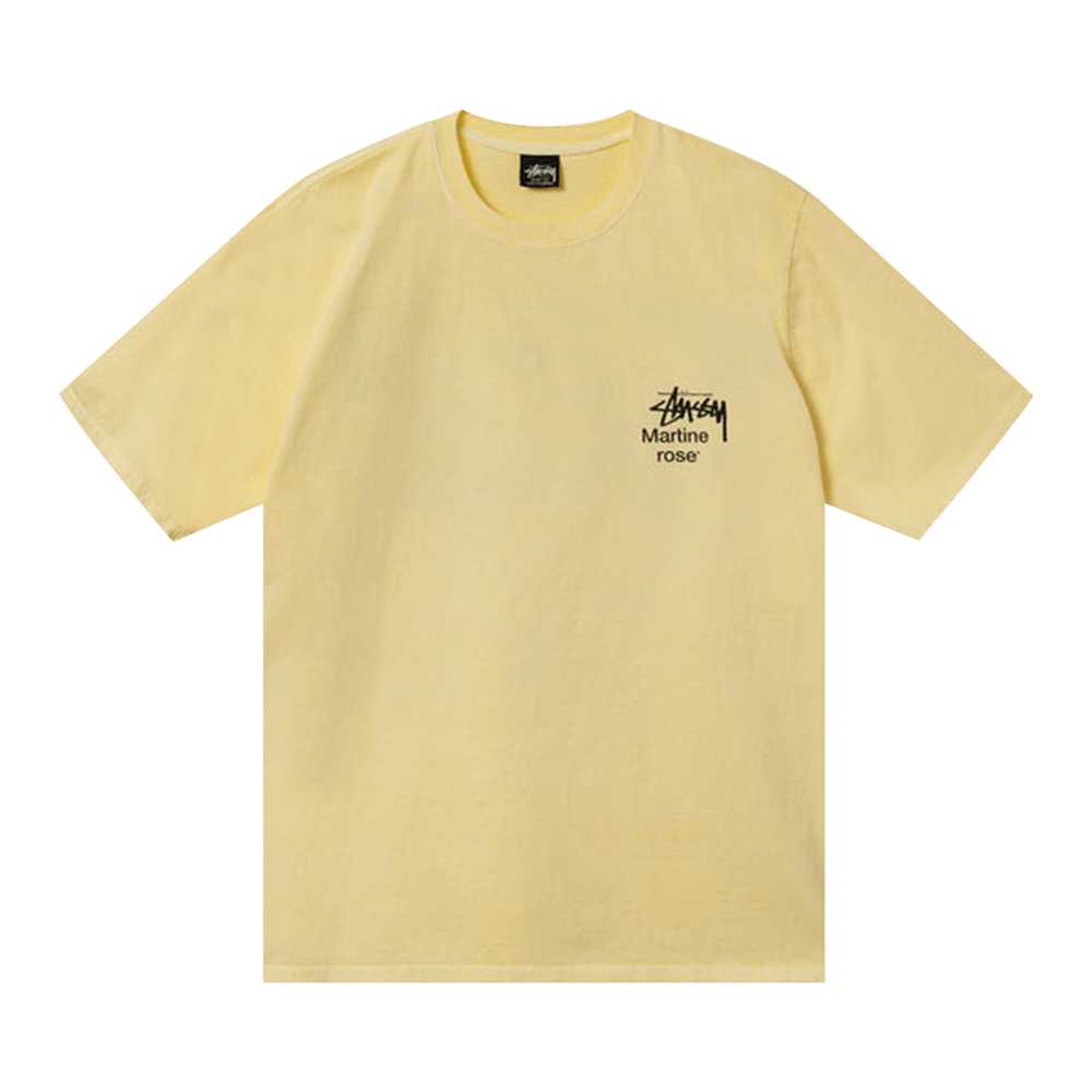 Buy Stussy x Martine Rose Collage Pigment Dyed Tee 'Lemon