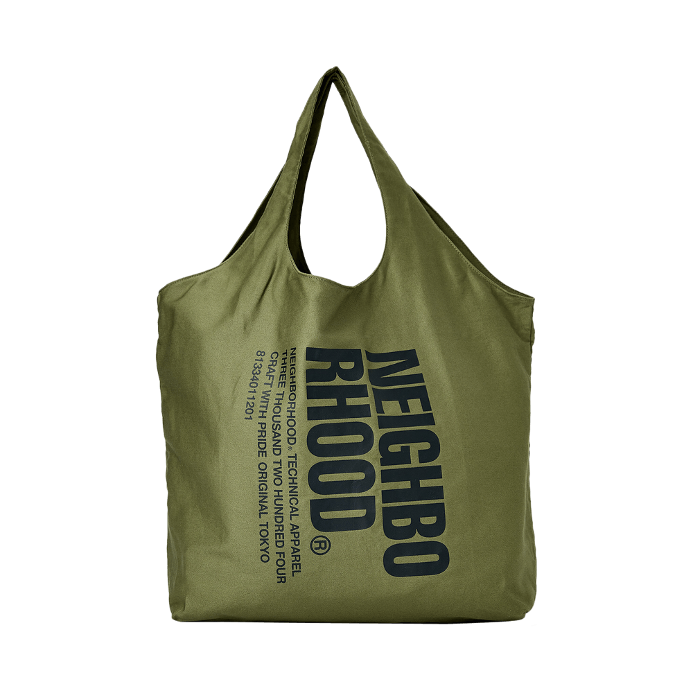 Buy Neighborhood ID Tote Bag 'Olive Drab' - 231MYNH CG02 OLIV | GOAT