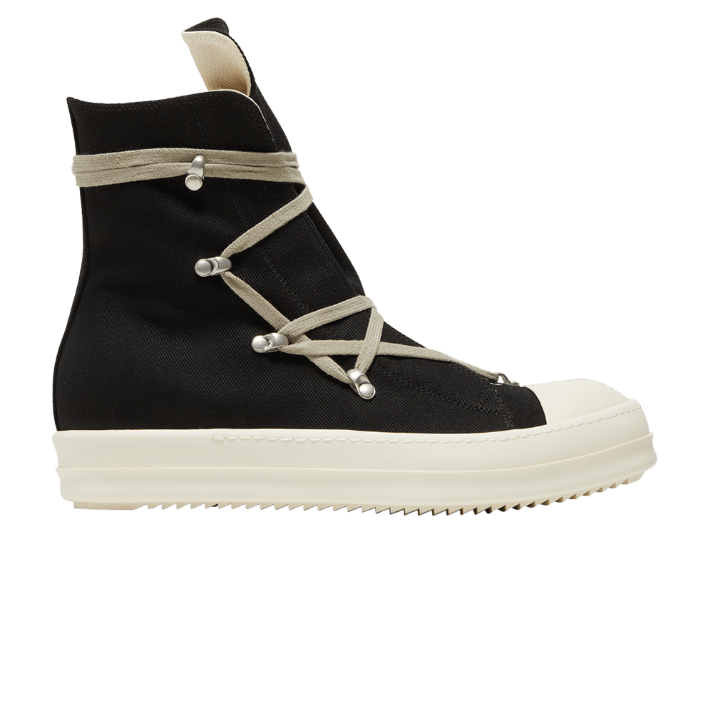 Buy Rick Owens DRKSHDW Strobe Cotton Denim Hexa High 'Black Milk