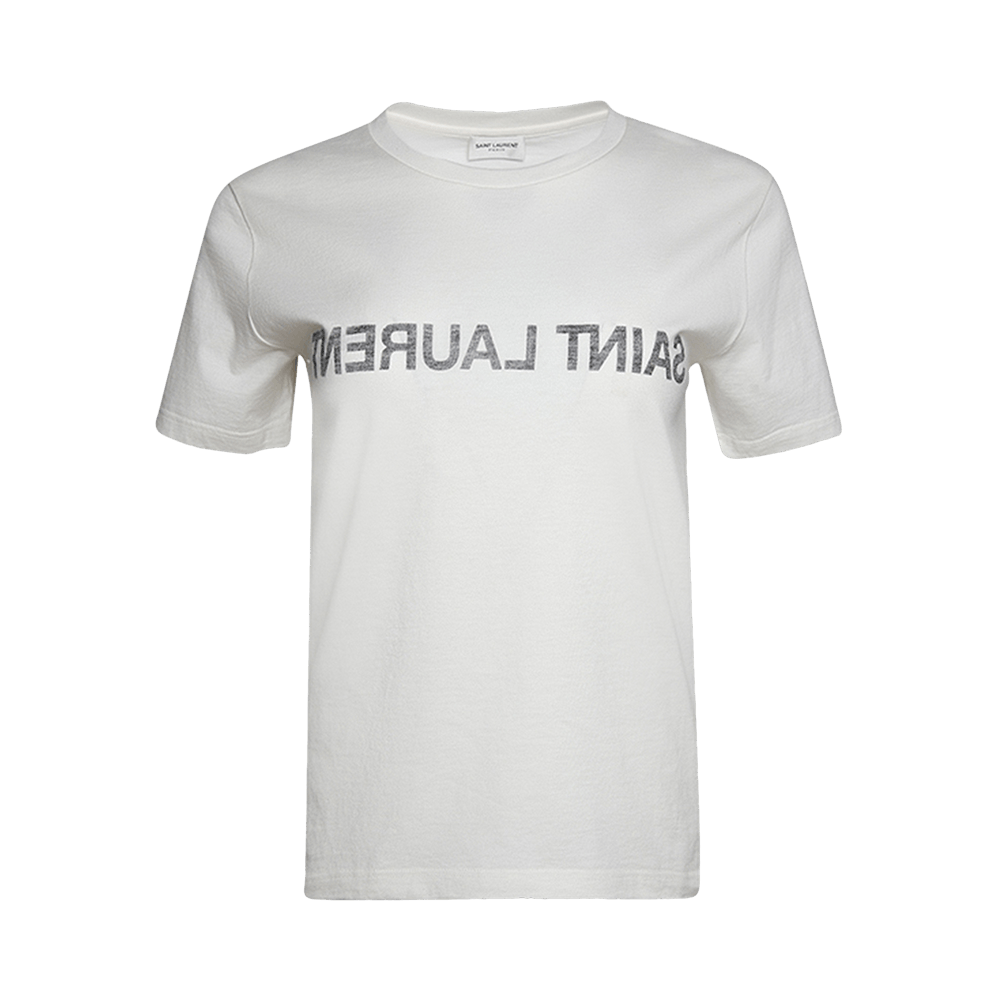 SAINT LAURENT PARIS Tシャツ 665234 Y37AW Buy Saint Laurent T-Shirt Col Rond (Vo 'White' - 665234
