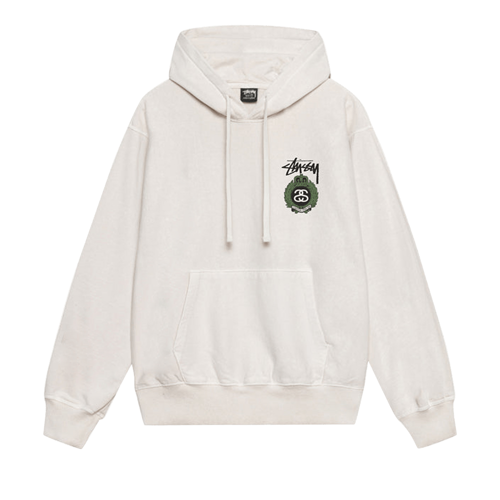 Buy Stussy Crown Wreath Pigment Dyed Hoodie 'Natural