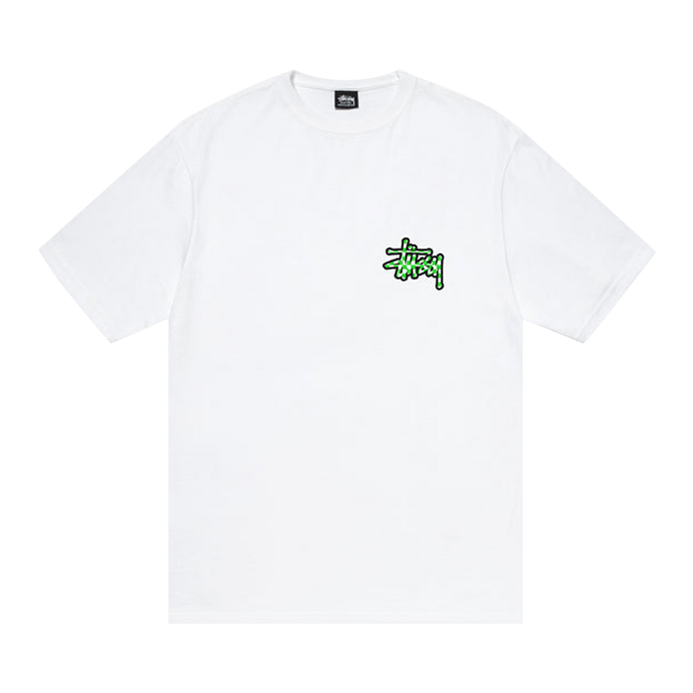 Buy Stussy Checker Stock Tee 'White' - 1904987 WHIT | GOAT