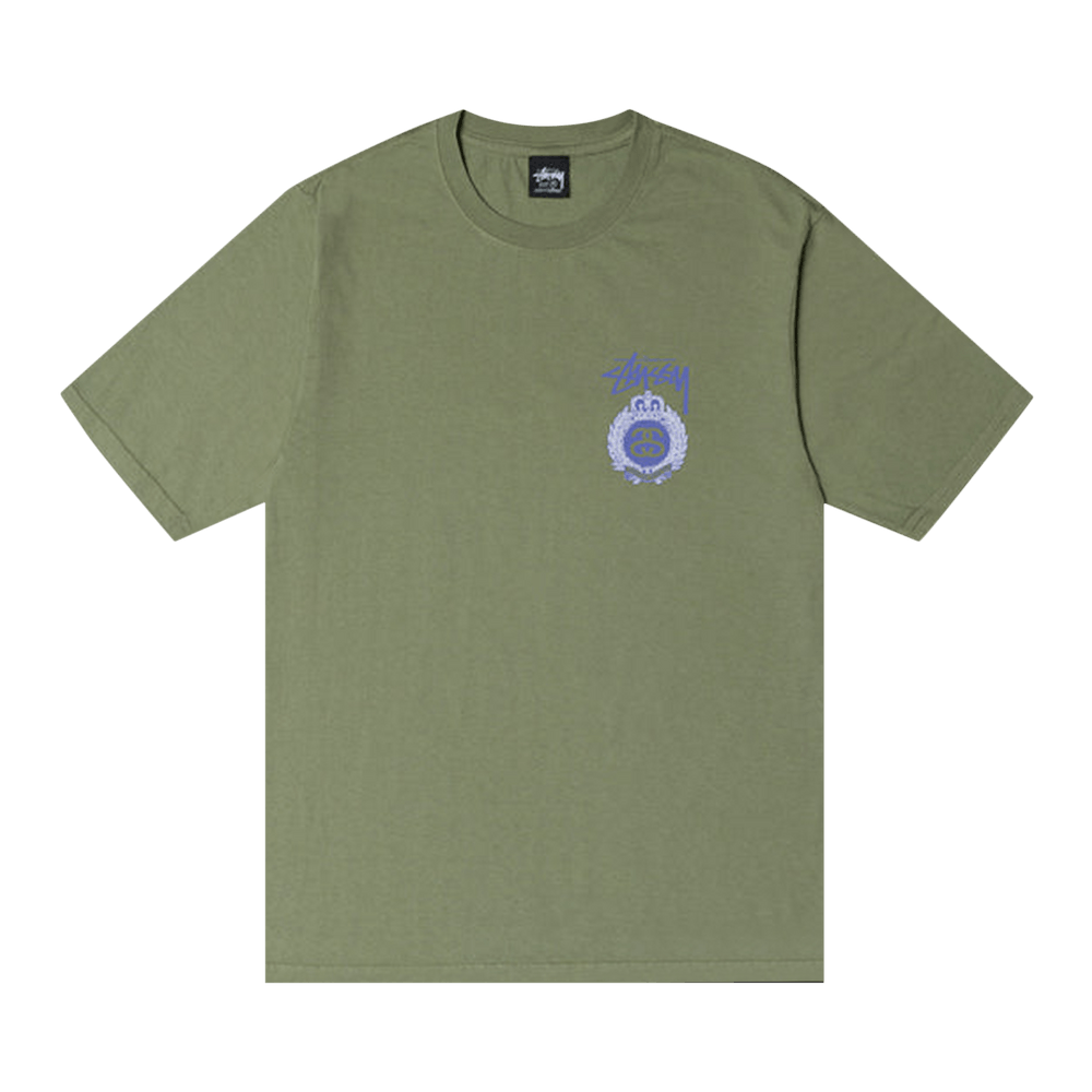★【STUSSY】★CROWN WREATH PIGMENT DYED TE.E★ARTICHOKE★ Buy Stussy Crown Wreath Pigment Dyed Tee 'Artichoke
