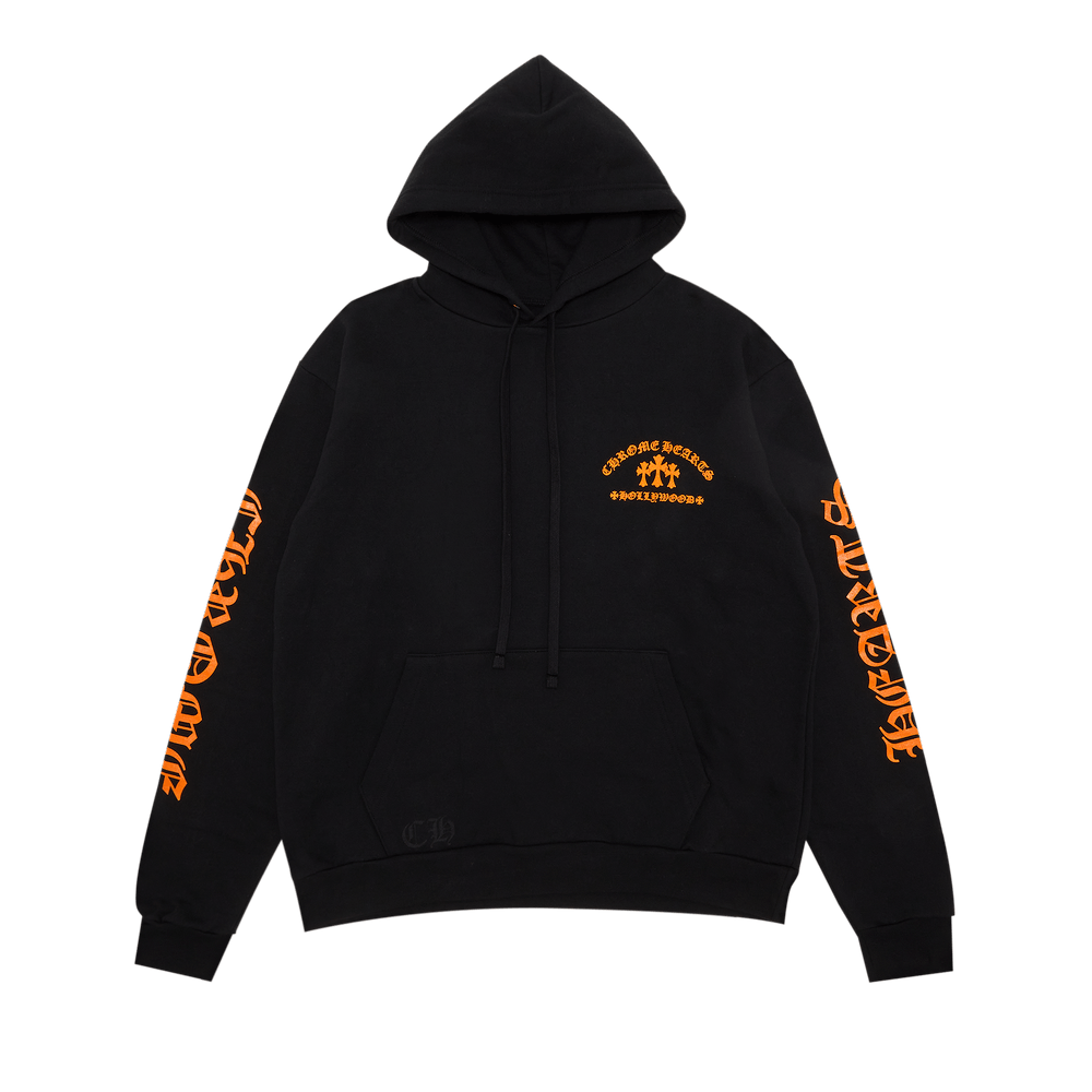 Buy Chrome Hearts Triple Cross Hoodie Black Orange 1383 1FW230106TCH BLAC GOAT AU