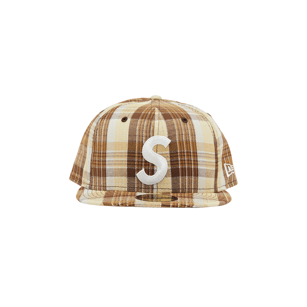 Buy Supreme Metallic Plaid S Logo New Era 'Brown' - SS23H39 BROWN 