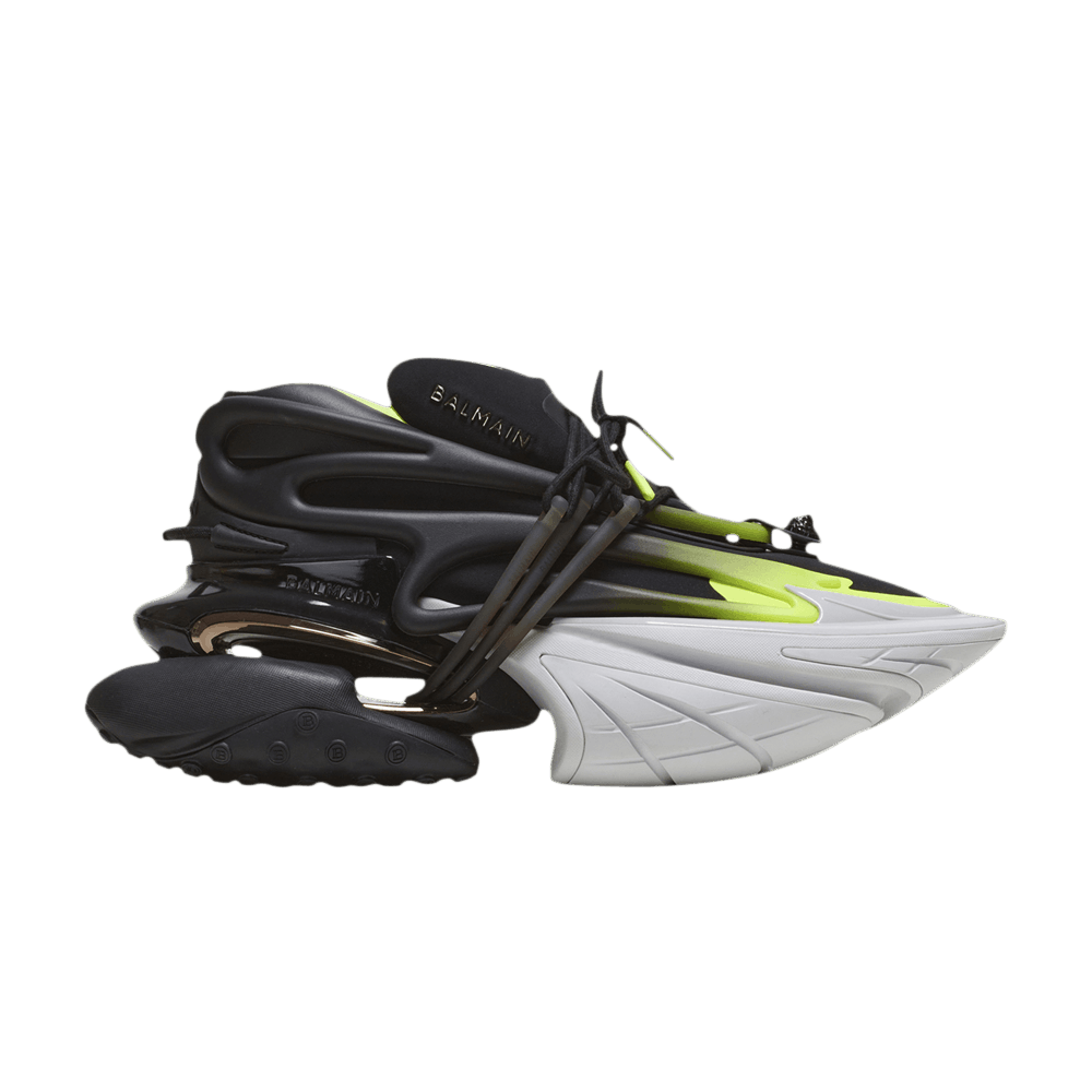 Buy Balmain Unicorn Low 'Black Fluorescent' - AM0VJ309KNEF EGM | GOAT