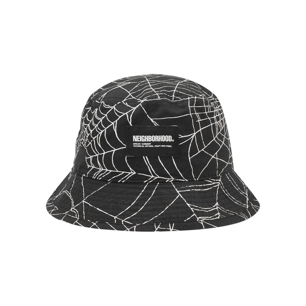 Buy Neighborhood Spiderweb Bucket Hat 'Black' - 231YGNH HT04