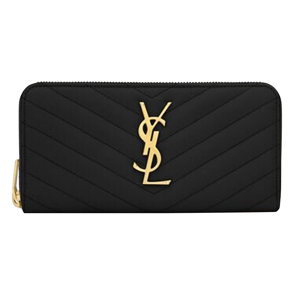 Buy Saint Laurent Monogram Zip Around Wallet 'Black