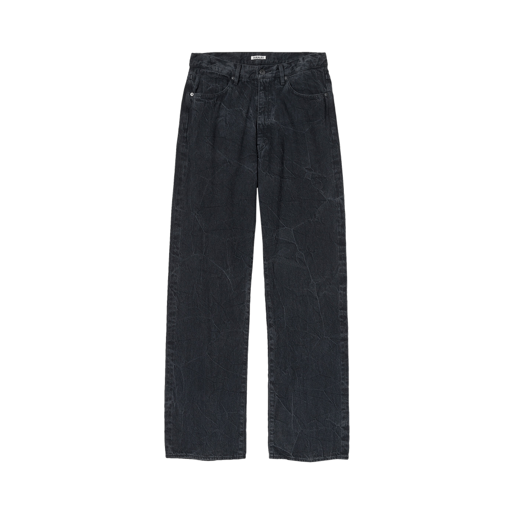 Buy Auralee Selvedge Faded Light Denim Pants 'Lightning Effect