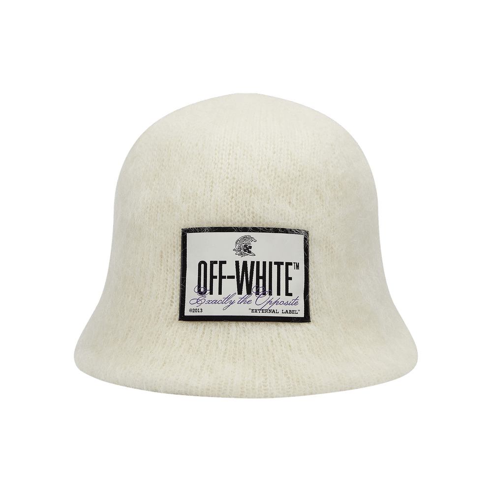 Buy Off-White Label Mohair Bucket Hat 'White