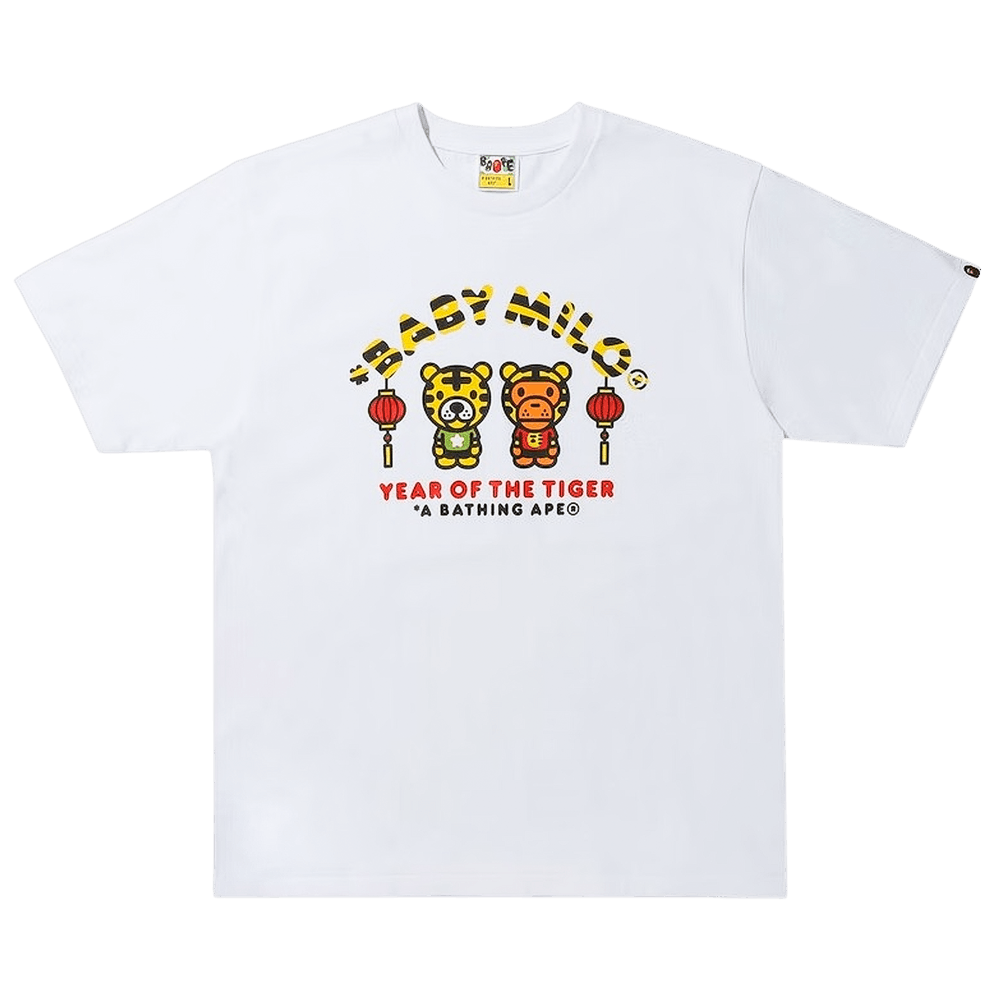Buy BAPE Year Of The Tiger Baby Milo Tee 'White' - 2I20 110