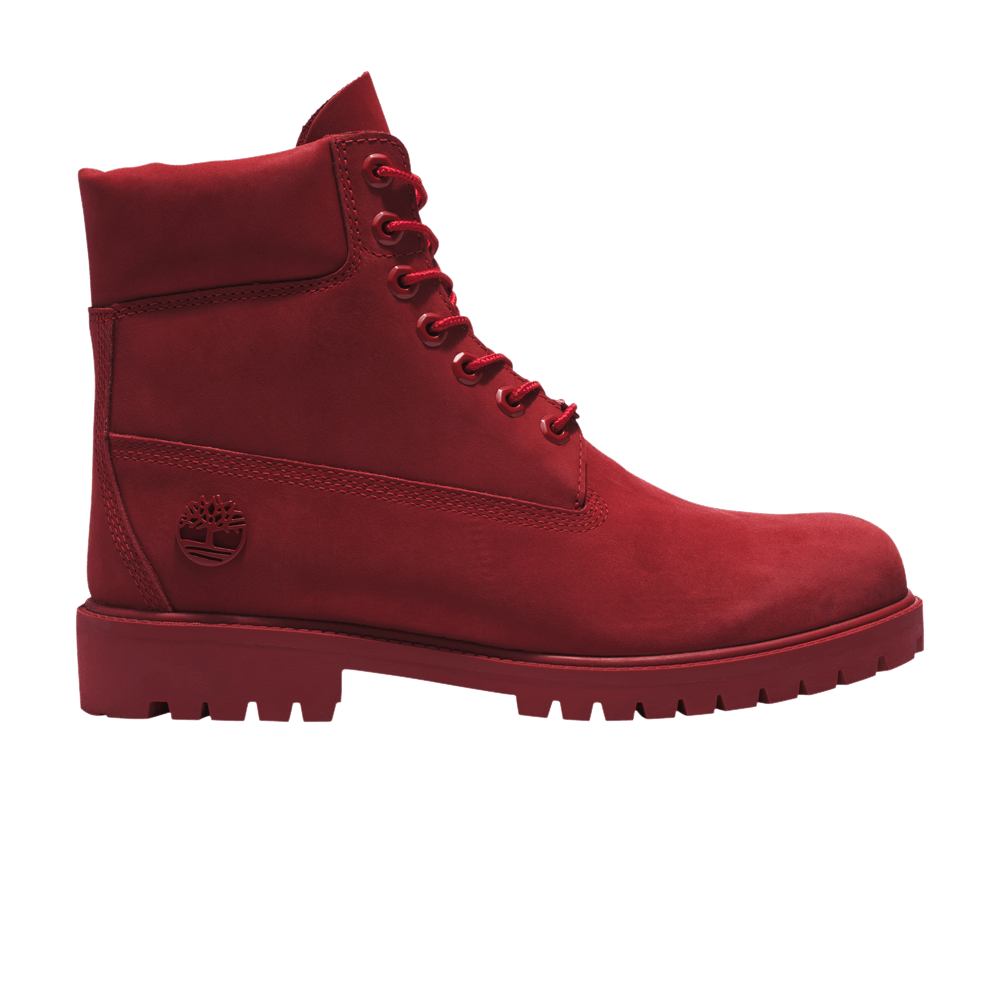 Dark red timberlands sales